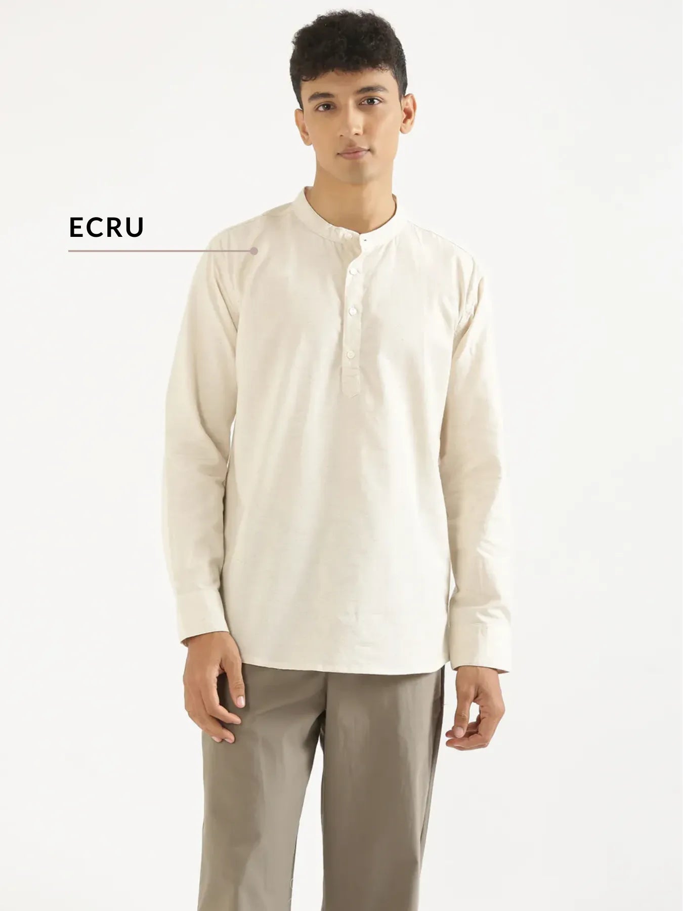 Pick Any 2 Men Airy Linen Short Kurta