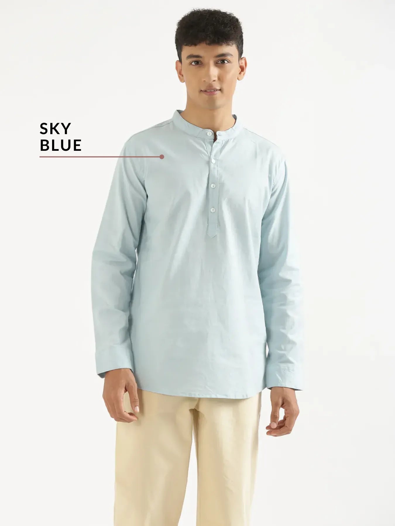 Pick Any 2 Men Airy Linen Short Kurta