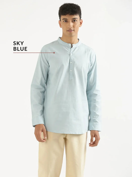 Pick Any 2 Men Airy Linen Short Kurta