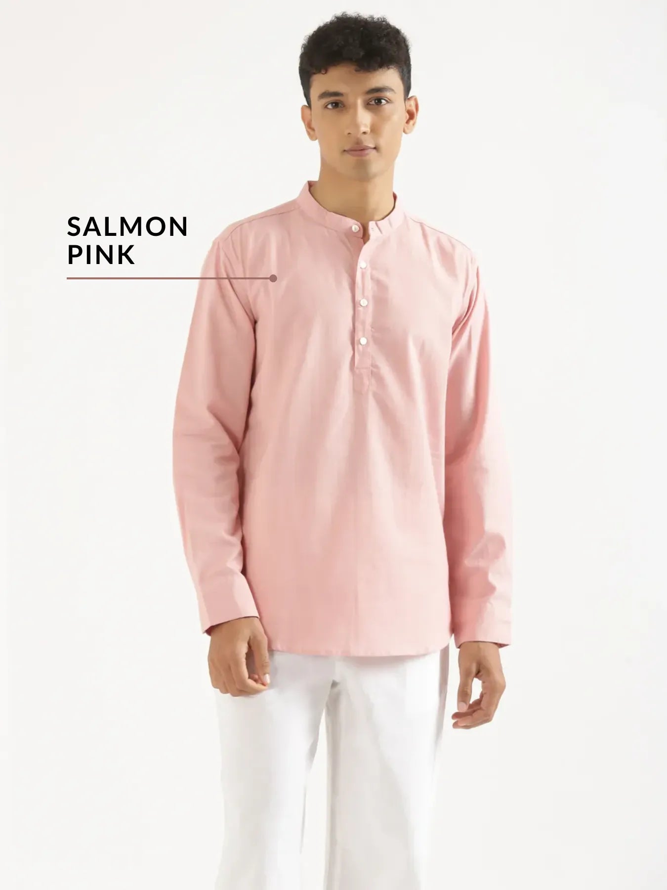 Pick Any 2 Men Airy Linen Short Kurta