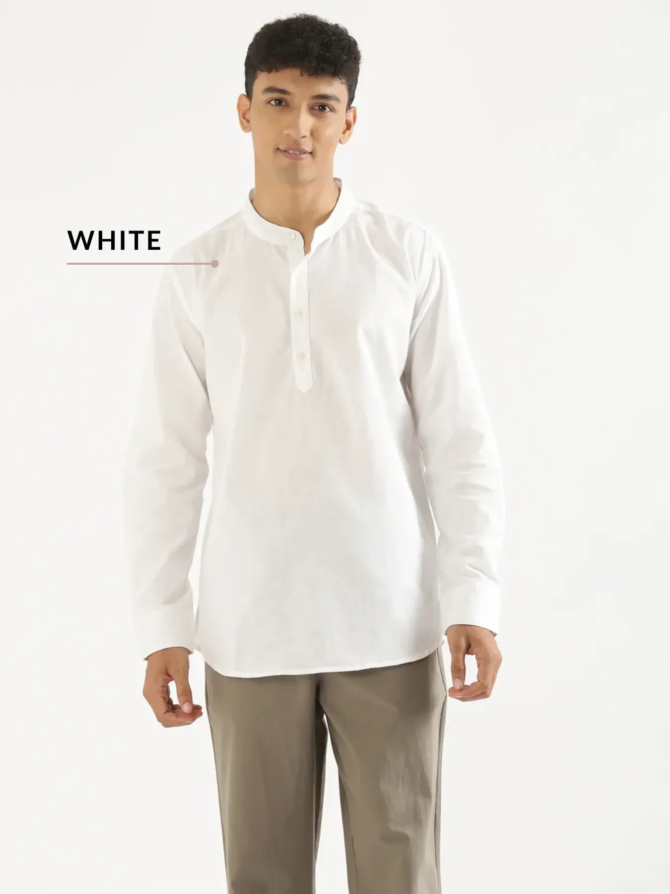 Pick Any 2 Men Airy Linen Short Kurta