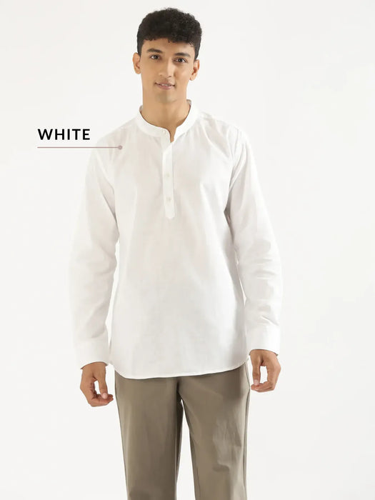 Pick Any 2 Men Airy Linen Short Kurta