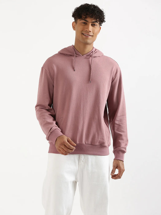 Unisex Rose Taupe Pullover Fleece Hoodie