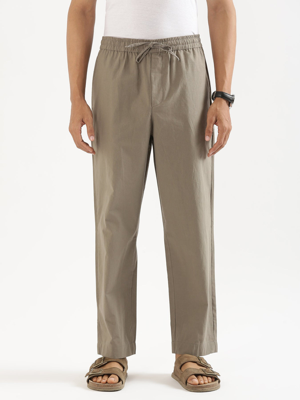 Pick Any 3 Men Cotton Pant - Grey