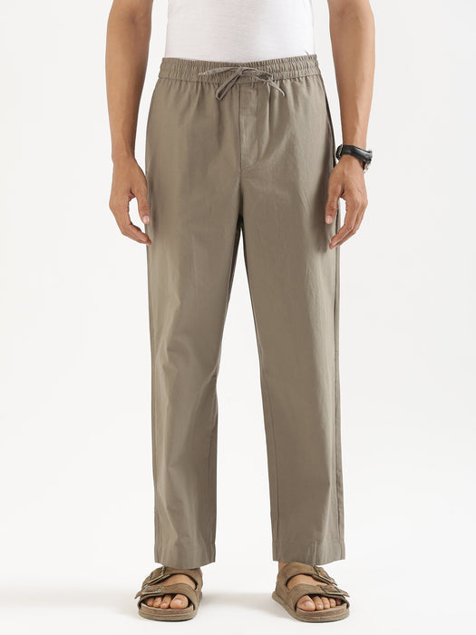 Men Grey Cotton Pant