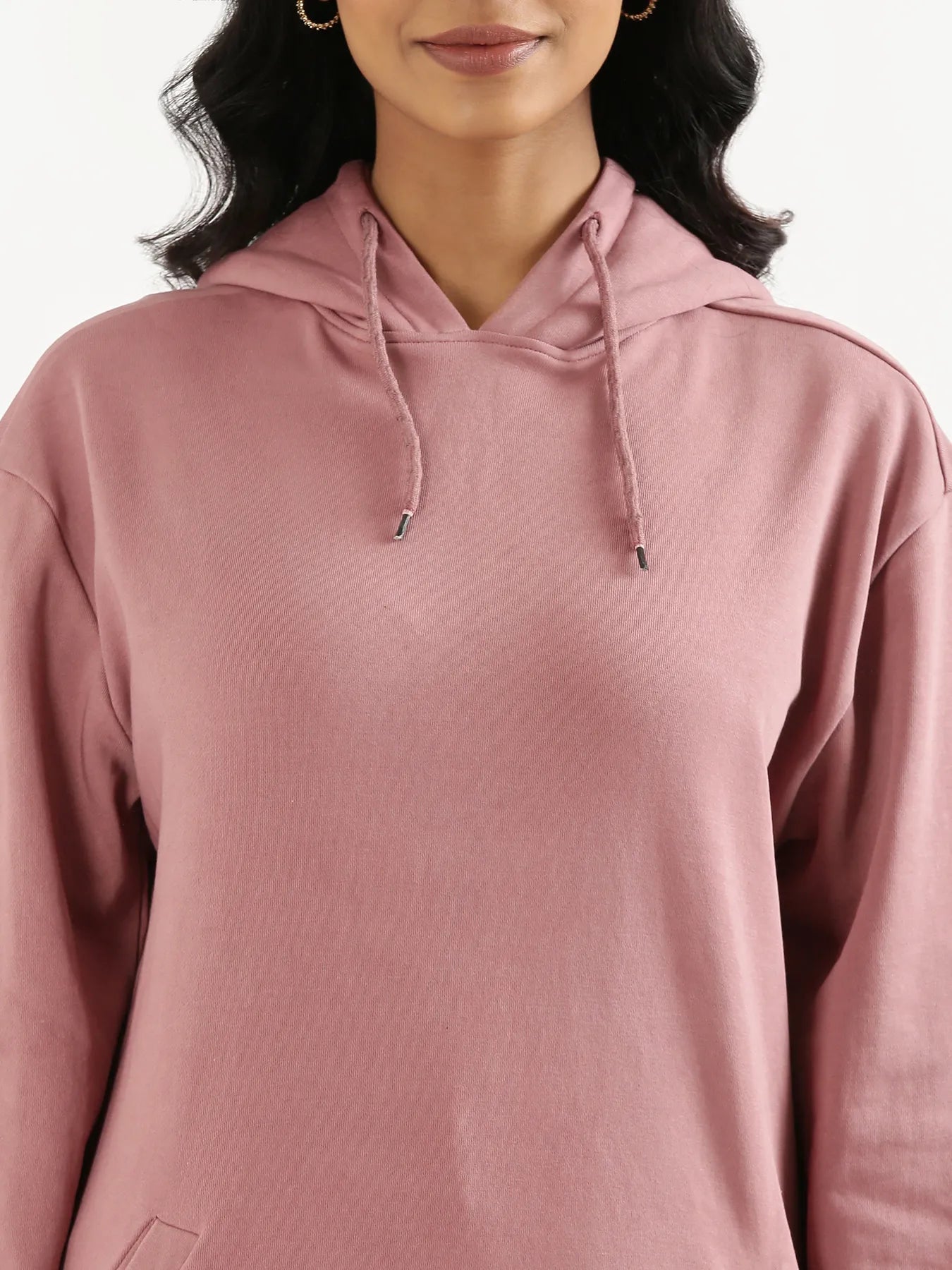Unisex Rose Taupe Pullover Fleece Hoodie