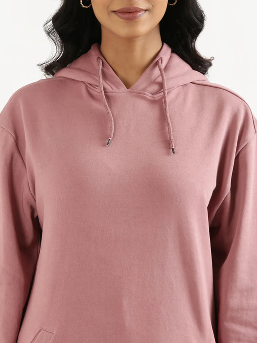 Unisex Rose Taupe Pullover Fleece Hoodie