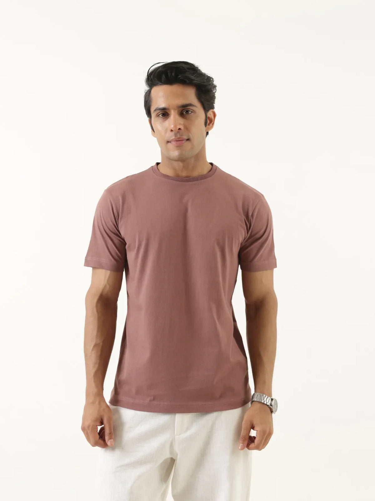 Pick Any 6 Men Round Neck T-shirt - Rose Taupe