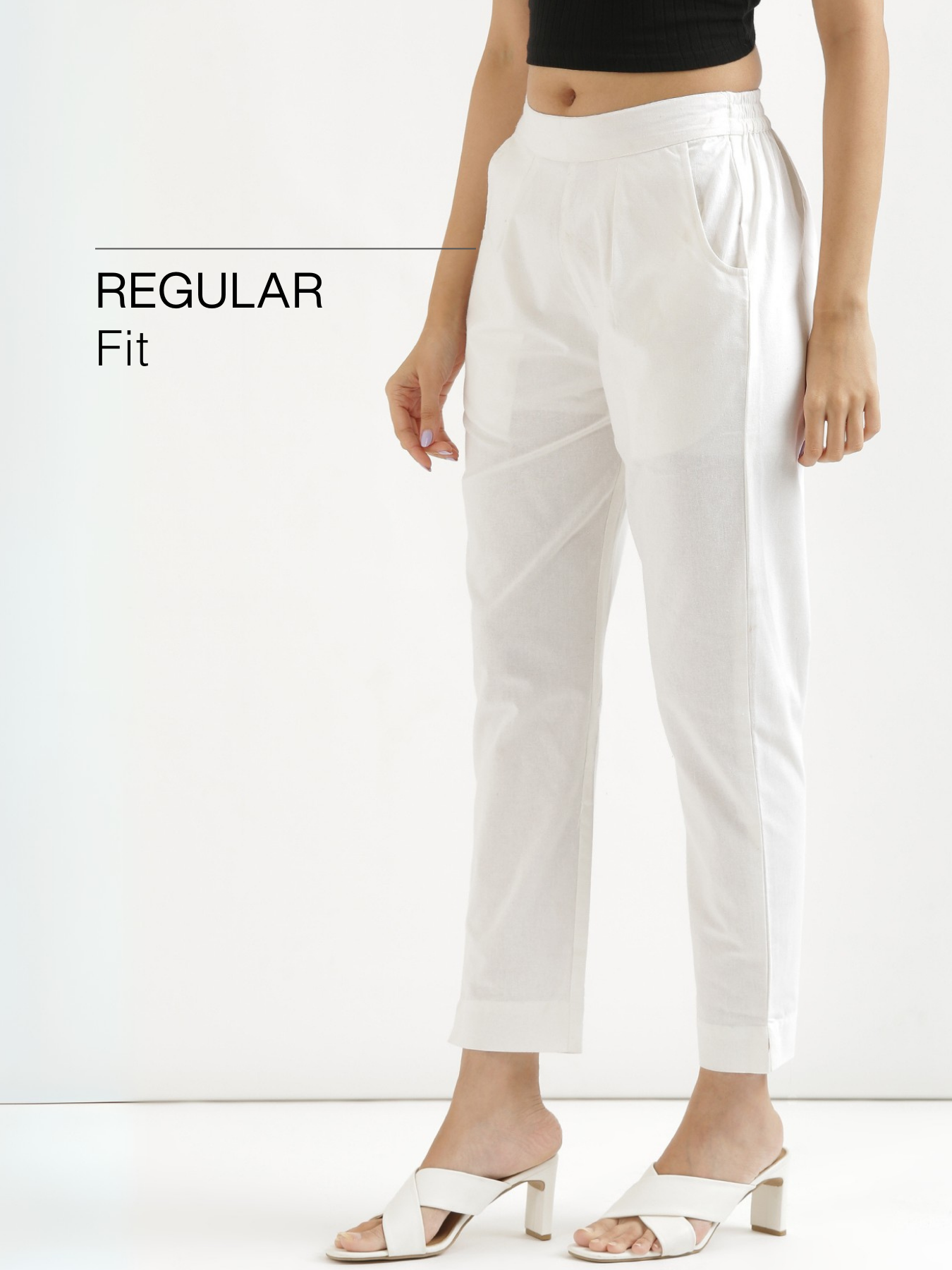 White 100% Cotton - Everyday Pants