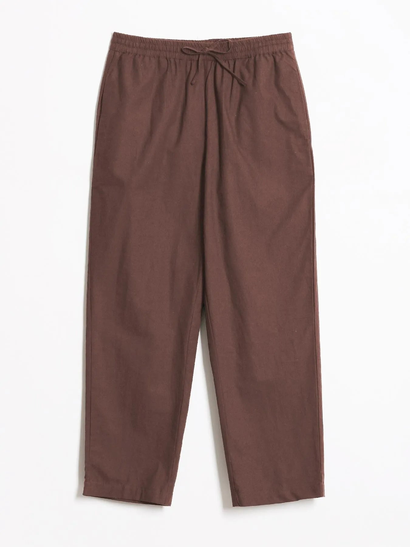 Women Mauve Brown Cotton Straight Pant