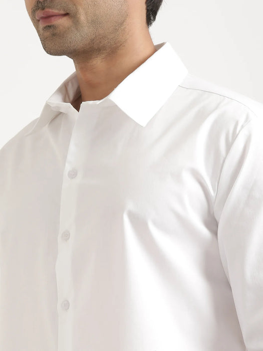 Men White Better Cotton Full Sleeve Shirt
