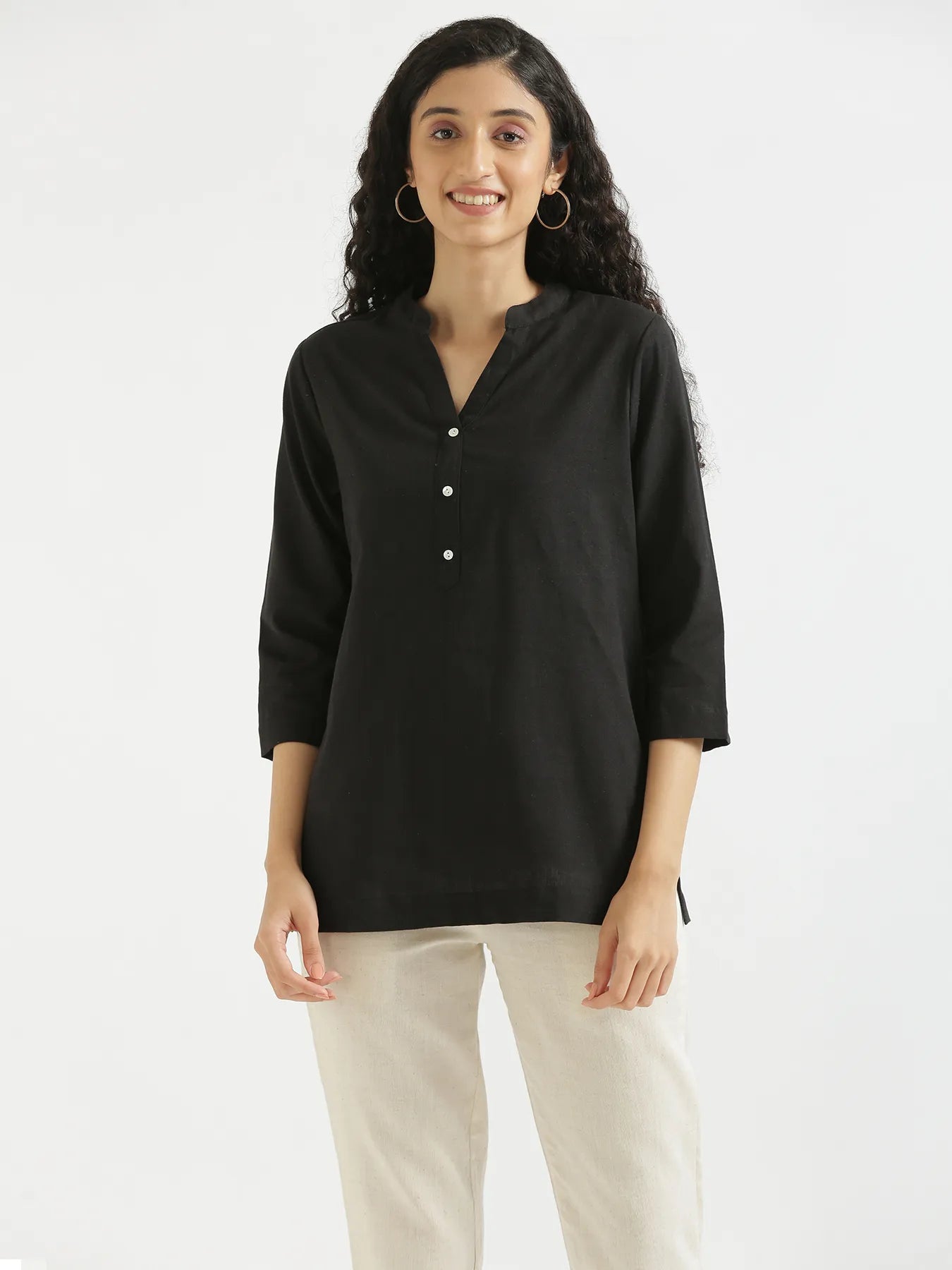 Pick Any 2 Women Airy Linen Short Kurta