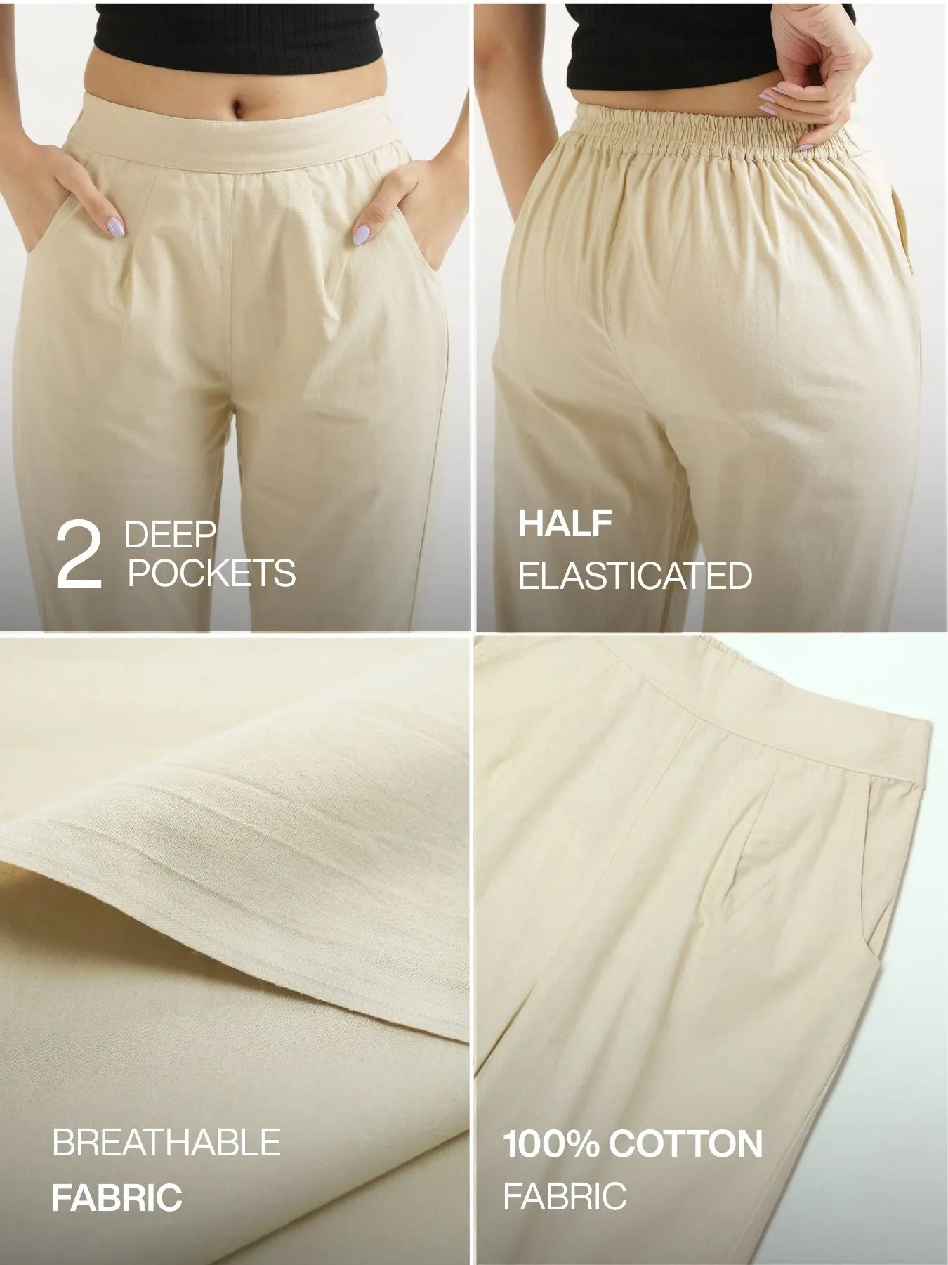 Pick Any 4 Women Cotton Pant