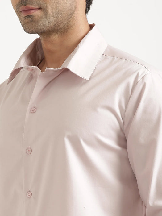 Men Mauve Pink Better Cotton Full Sleeve Shirt