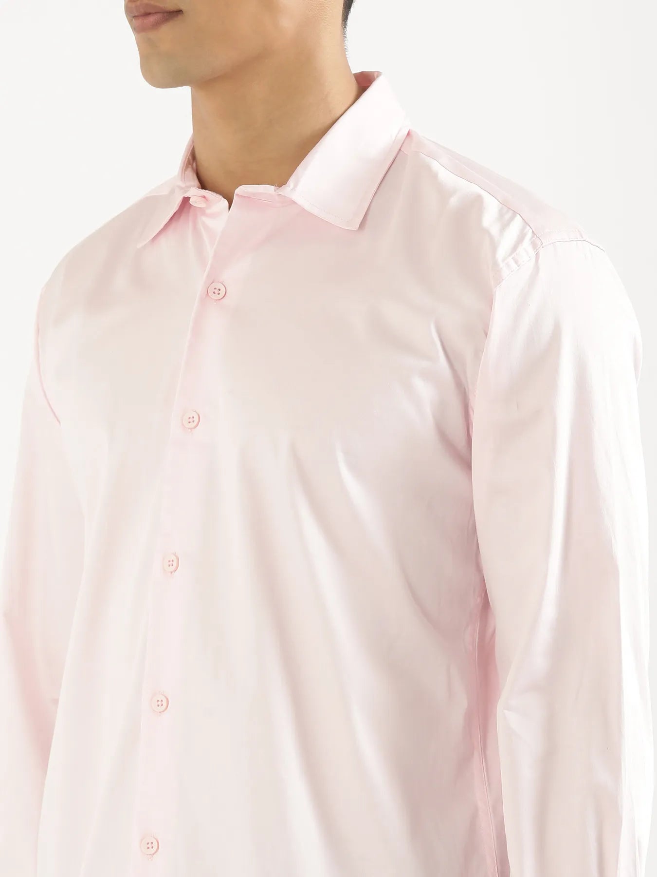 Men Light Pink Formal Shirt