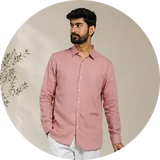 Men Linen Full Sleeve Shirt