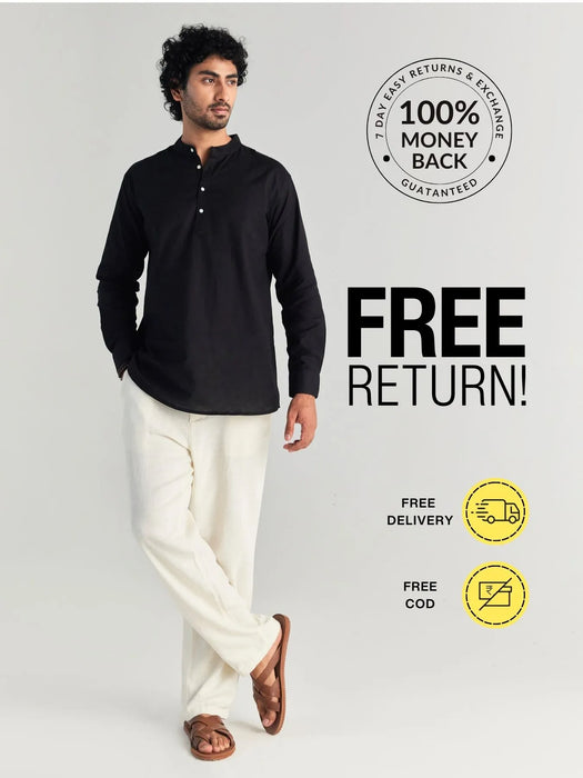 Pick Any 2 Men Airy Linen Short Kurta
