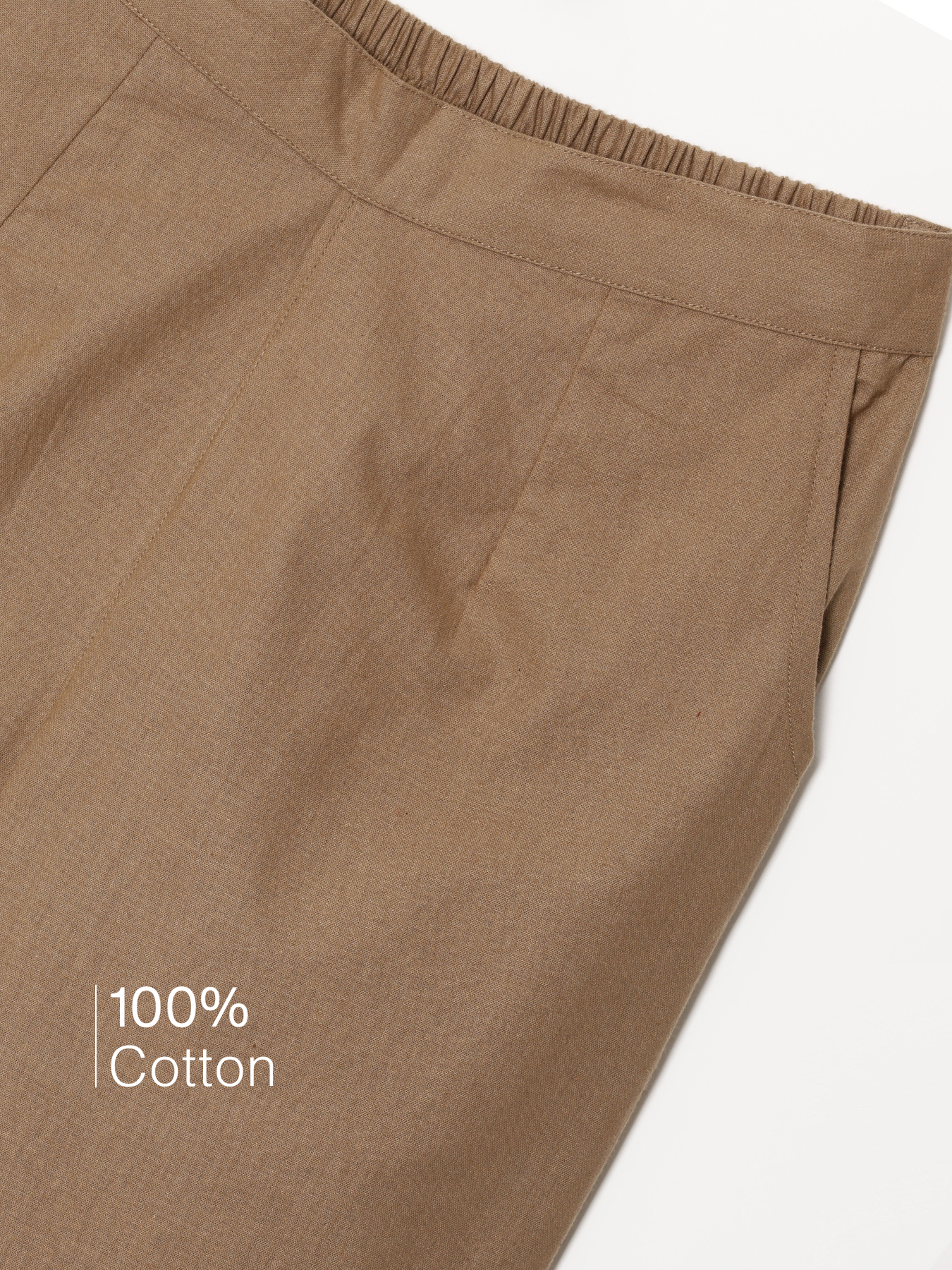 Coffee Brown 100% Cotton - Everyday Pants