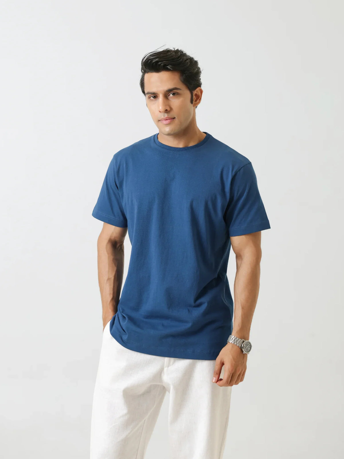 Pick Any 5 Men Round Neck T-shirt - Midnight Blue