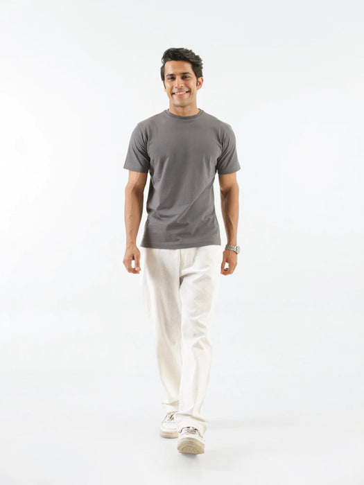Men German Grey Round Neck T-shirt