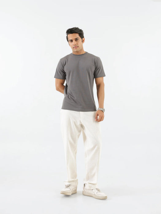 Men German Grey Round Neck T-shirt