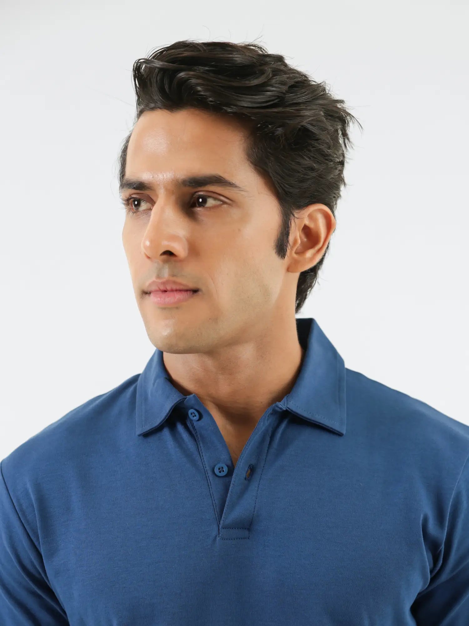 Men Midnight Blue Polo T-shirt