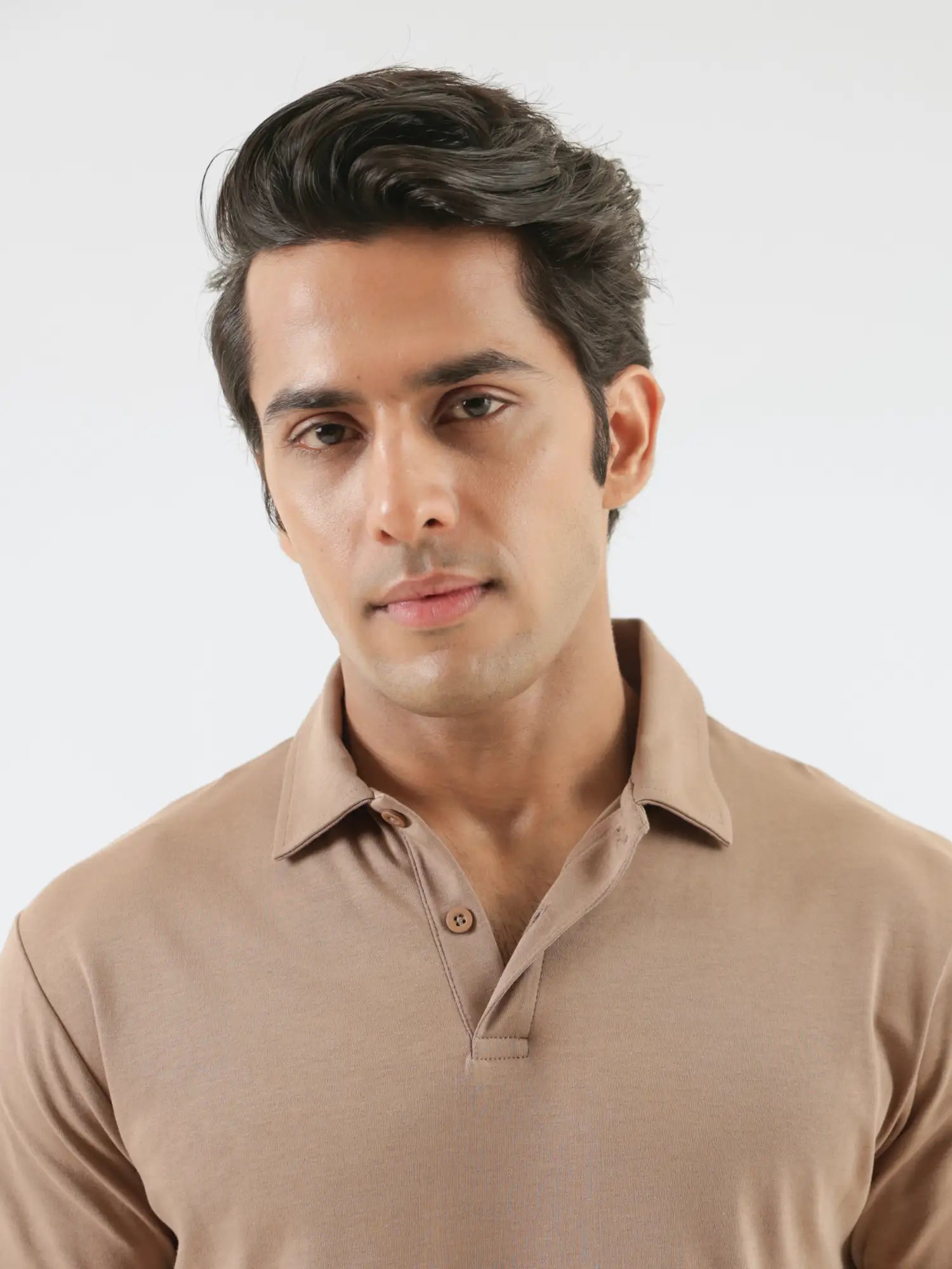 Men Mesa Taupe Polo T-shirt