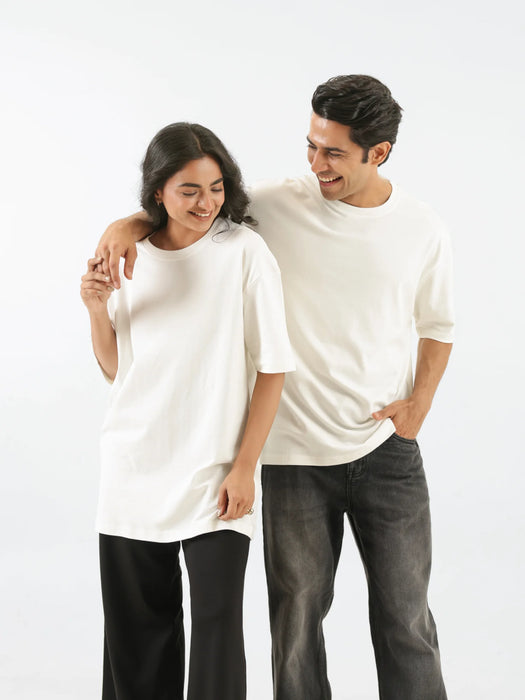 Unisex Off White Oversized T-shirt