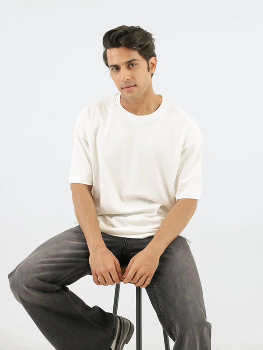 Men Off White Oversized T-shirt - Off White