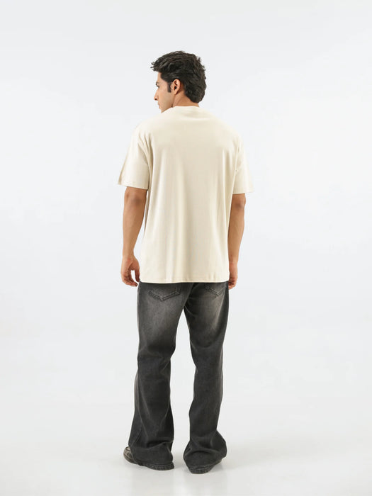 Unisex Beige Oversized T-shirt