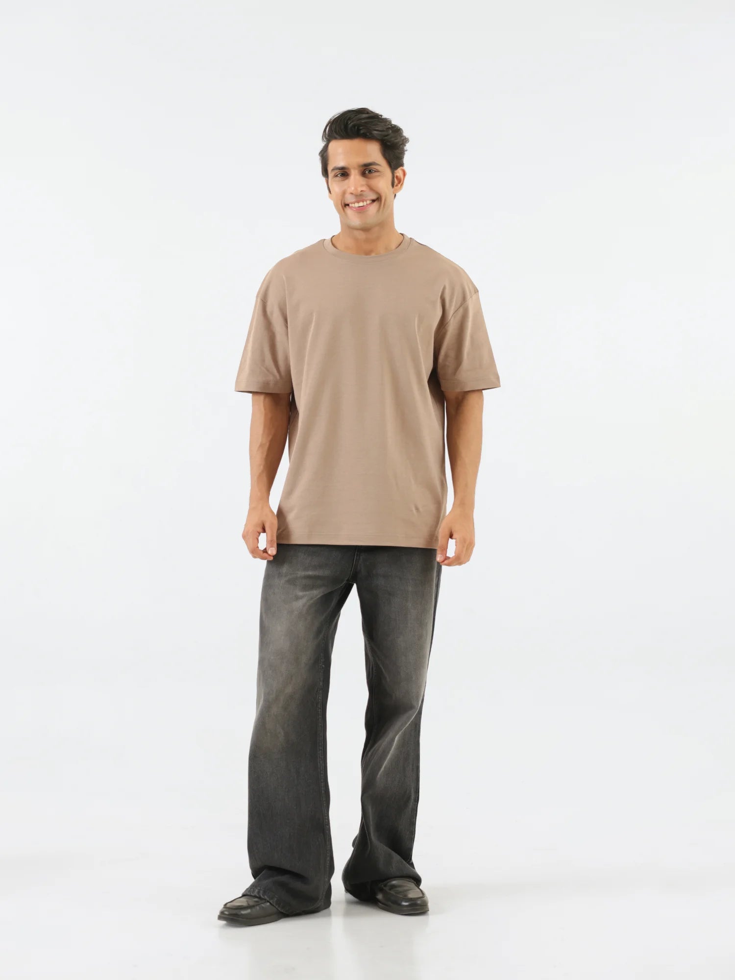 Unisex Mesa Taupe Oversized T-shirt