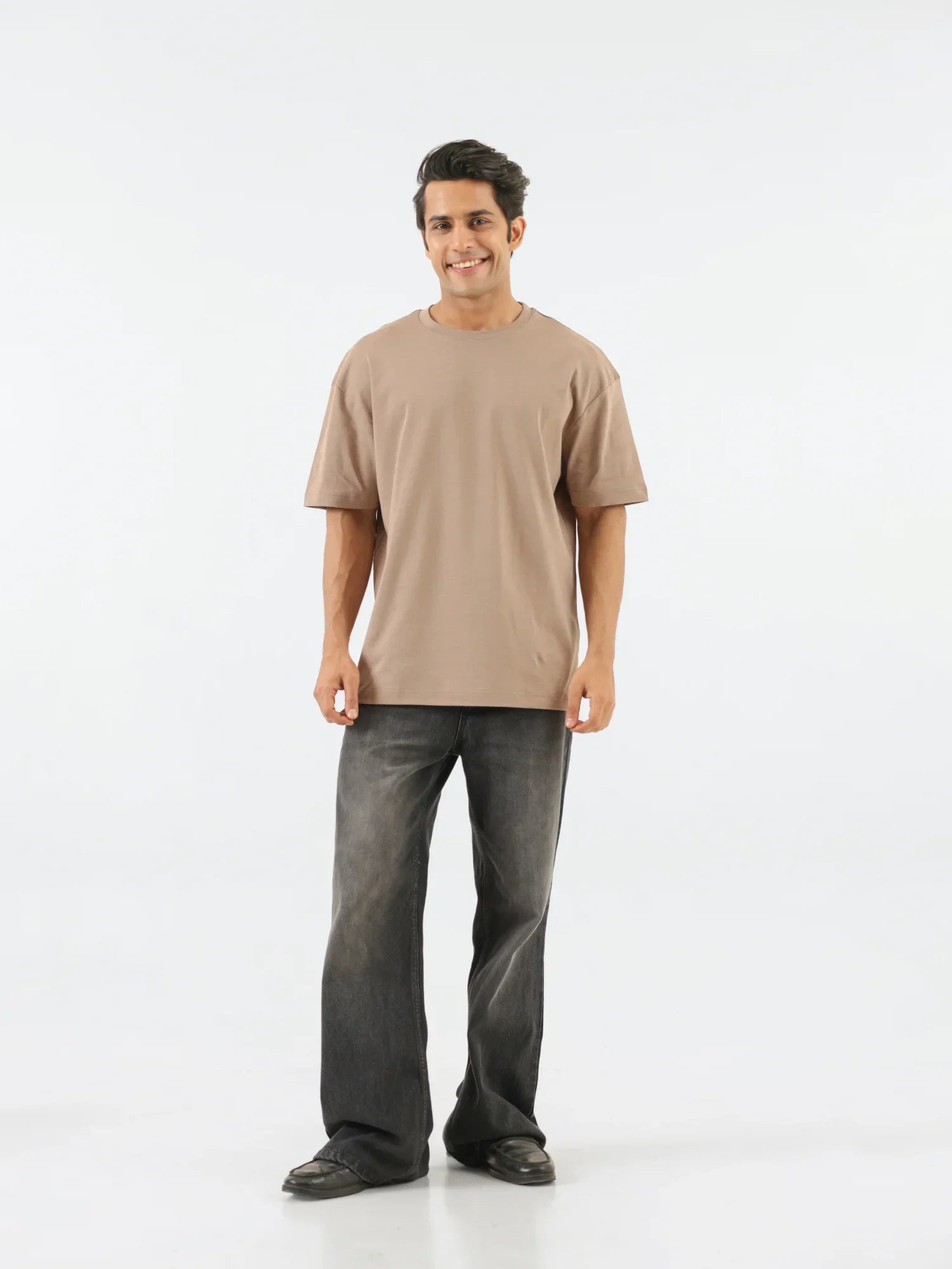 Men Mesa Taupe Oversized T-shirt - Mesa Taupe