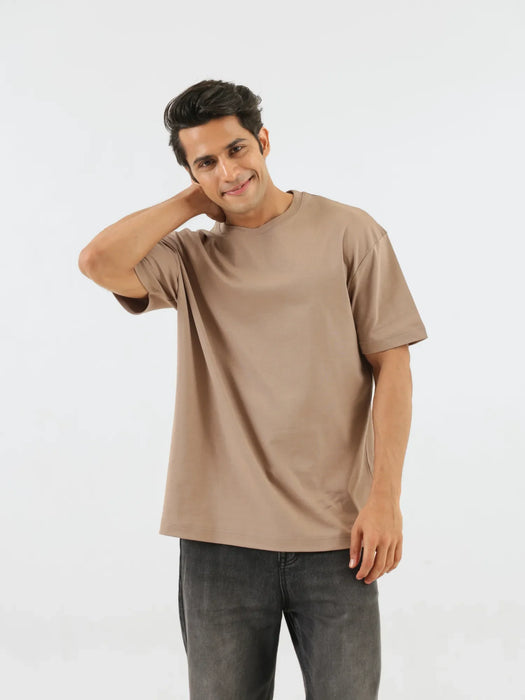 Men Mesa Taupe Oversized T-shirt - Mesa Taupe