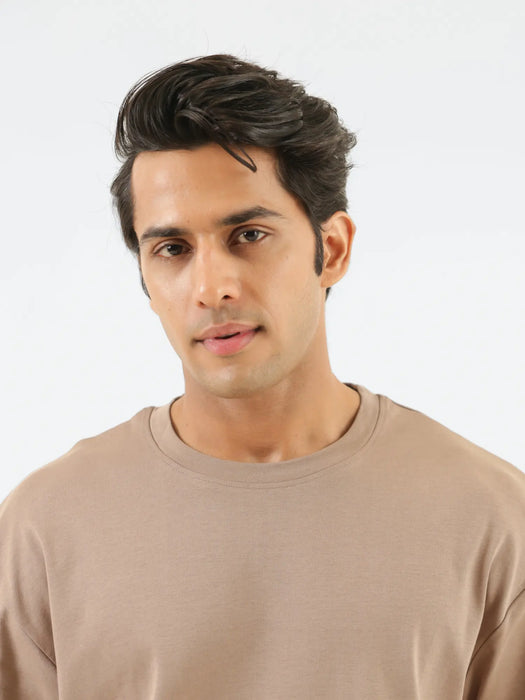 Men Mesa Taupe Oversized T-shirt - Mesa Taupe