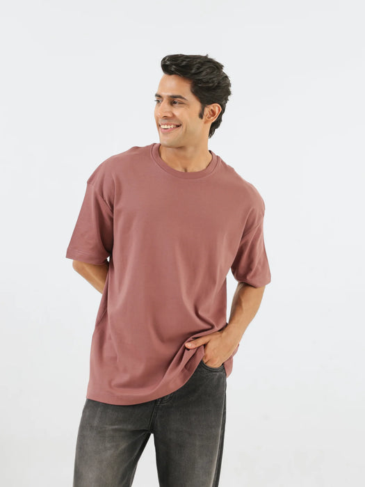 Unisex Rose Taupe Oversized T-shirt