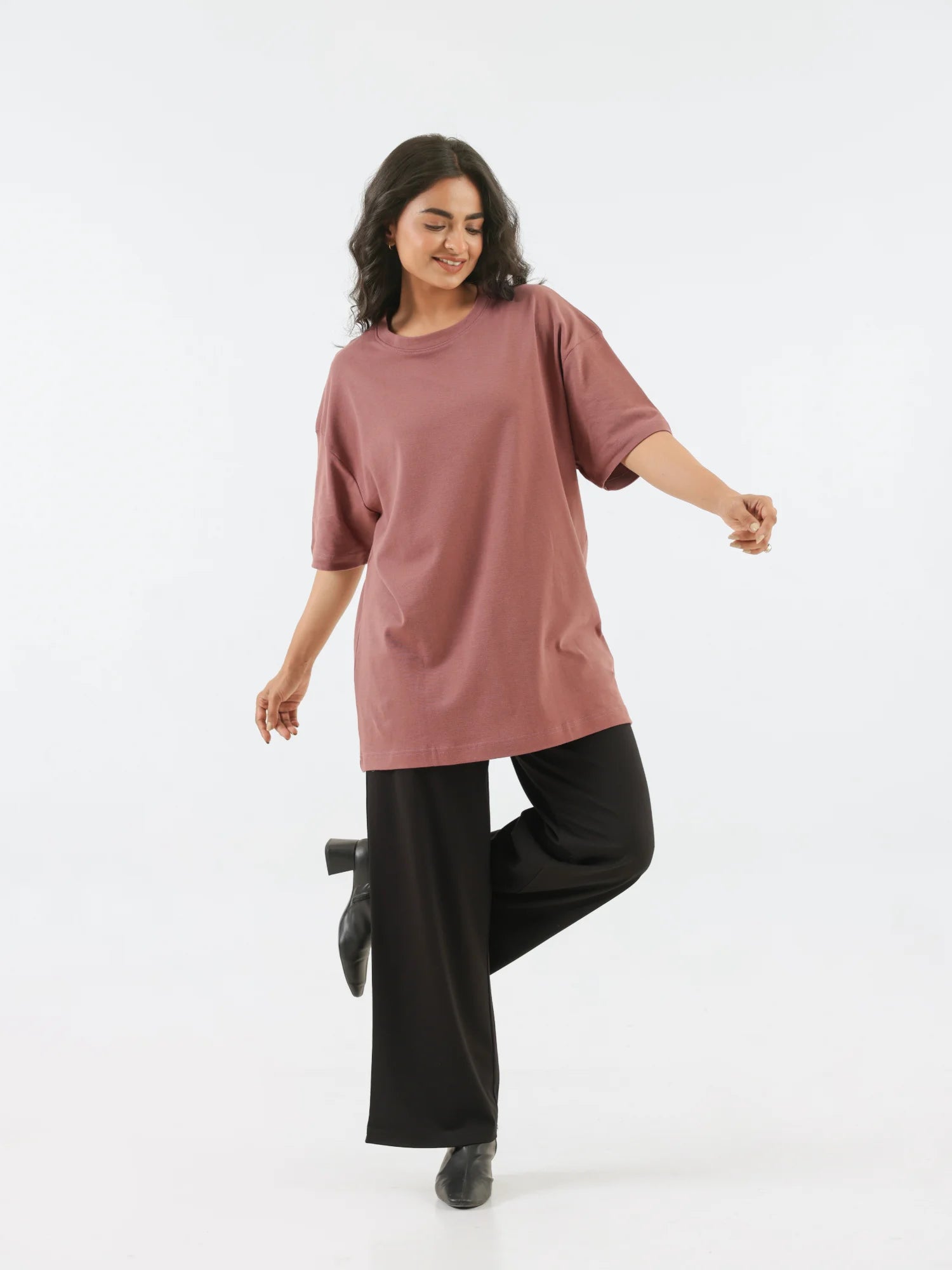 Unisex Rose Taupe Oversized T-shirt