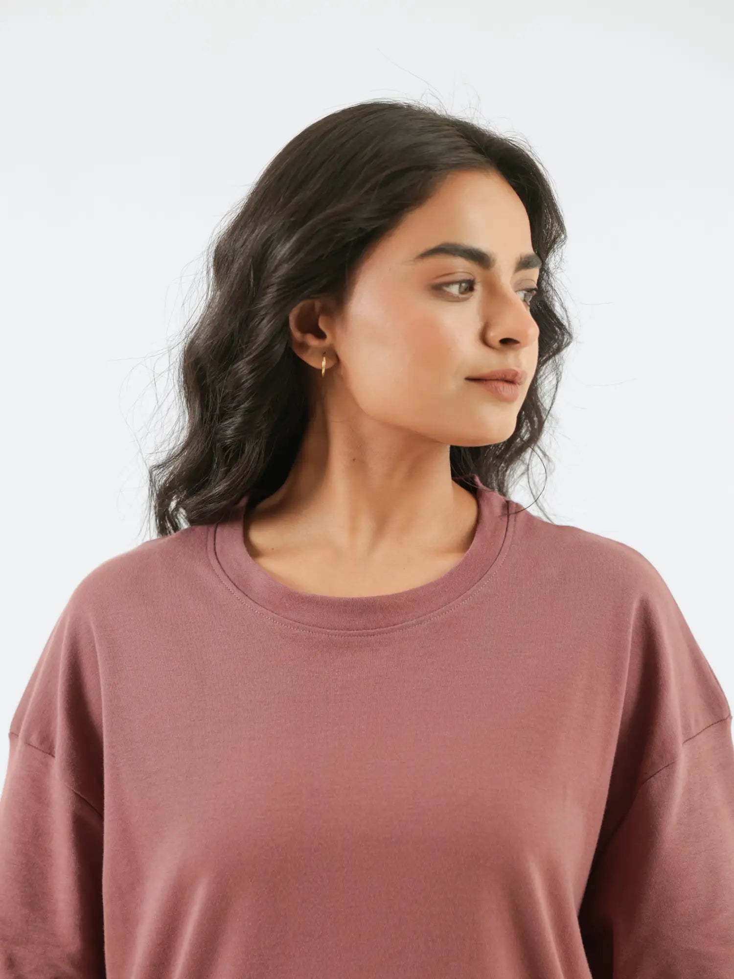 Women Rose Taupe Oversized T-shirt - Rose Taupe
