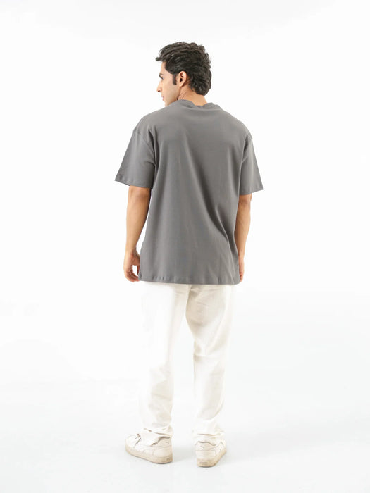 Men German Grey Oversized T-shirt - German Grey