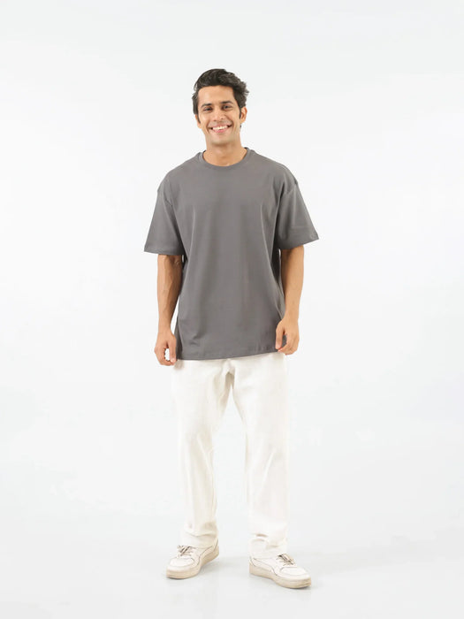 Men German Grey Oversized T-shirt - German Grey