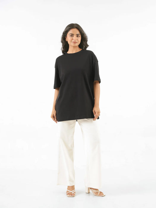 Unisex Black Oversized T-shirt