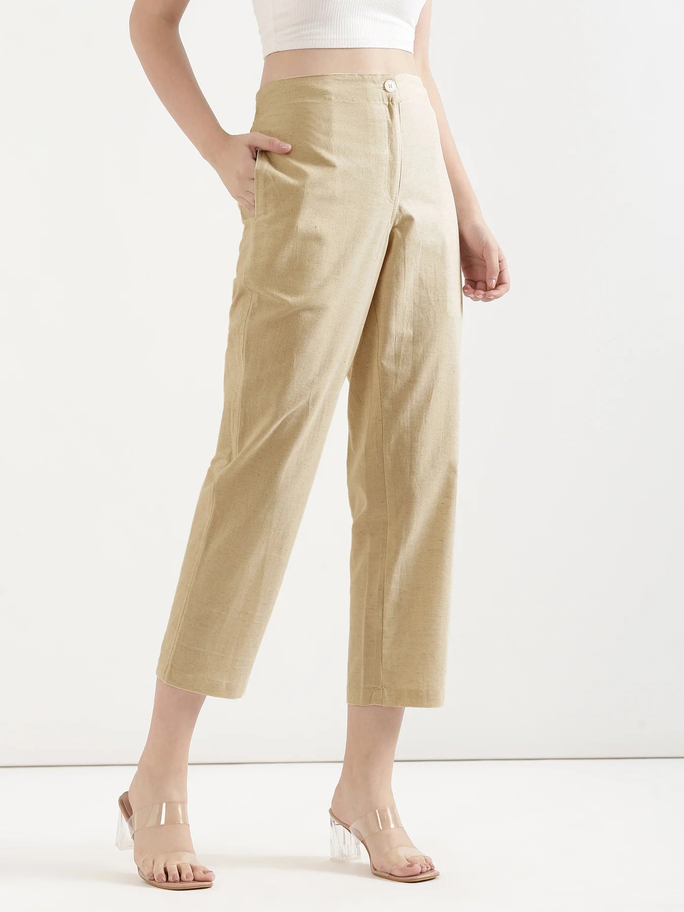 Women Fawn Airy Linen Straight Pants