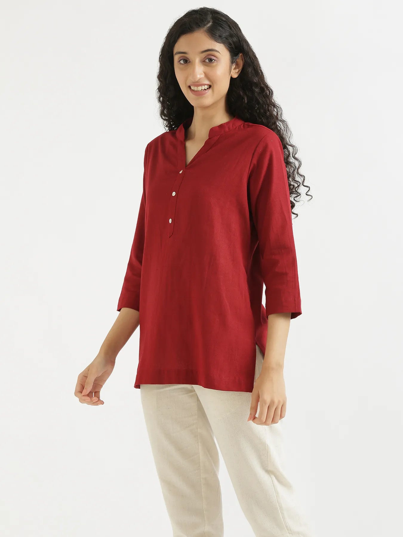 Pick Any 3 Women Airy Linen Short Kurtas