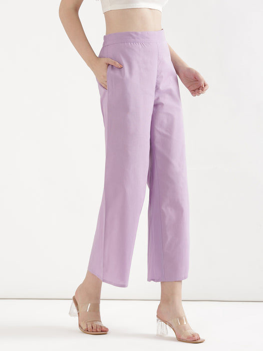 Lilac Airy Linen Coord Set