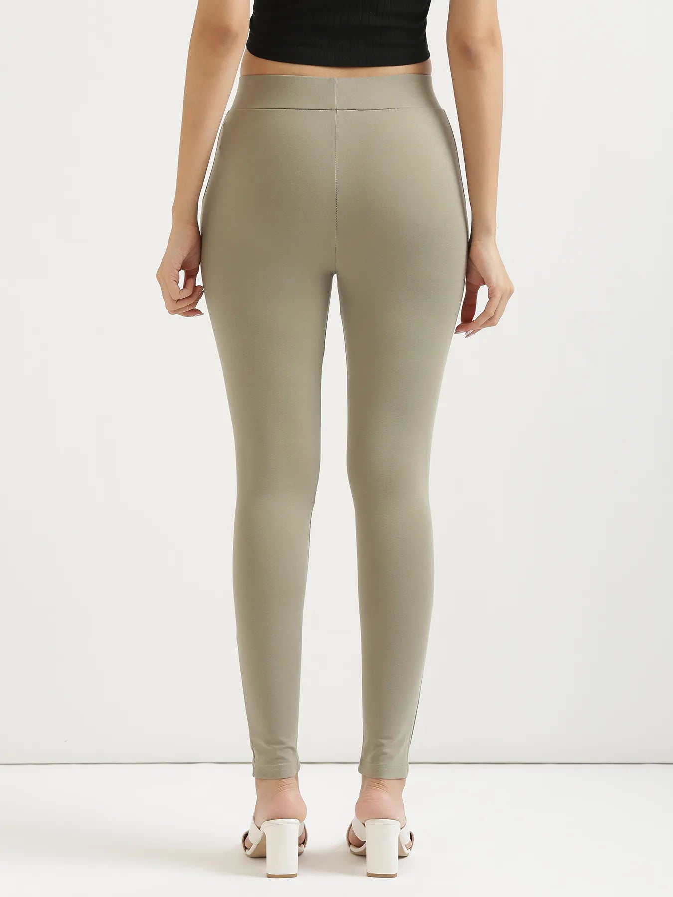 Women Mint Green 4-Way Stretchable Pants