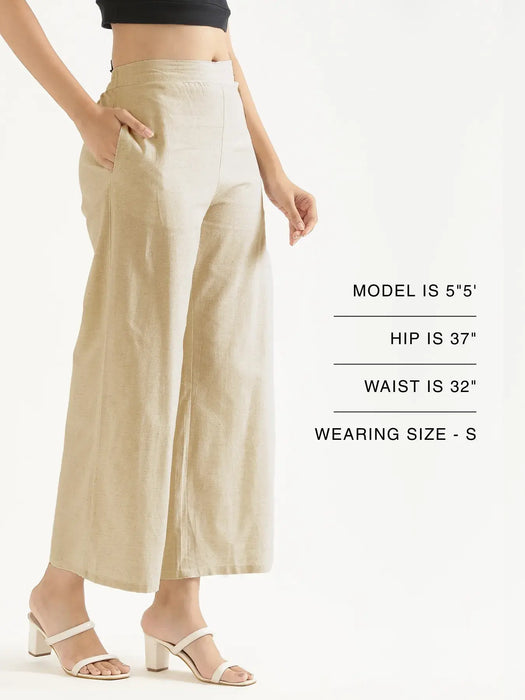 Women Fawn Airy Linen Wide Leg Pant