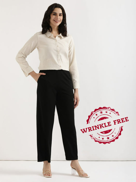 Women Black Wide Leg Pants