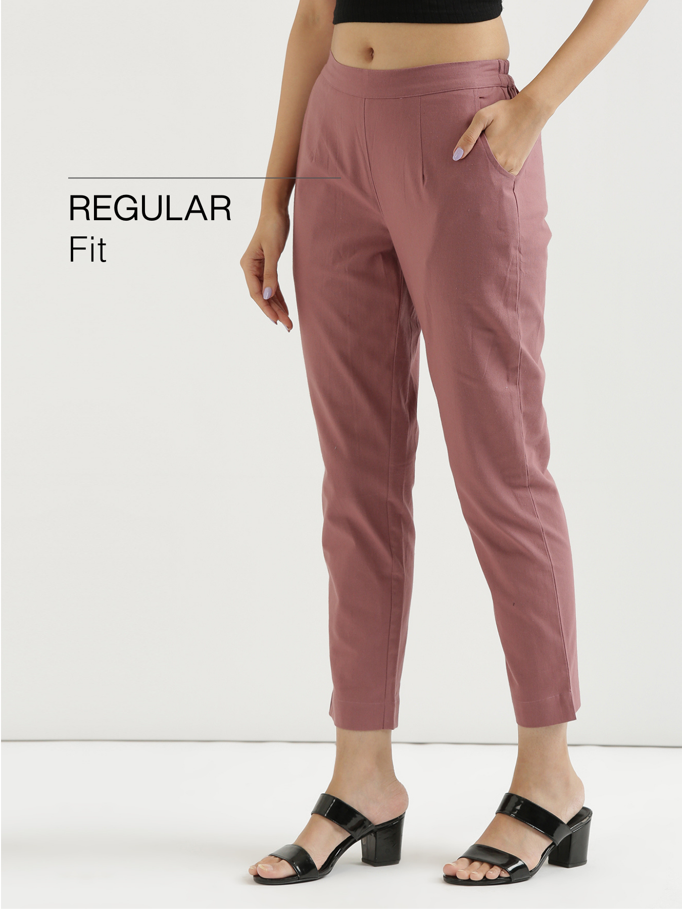 Rose Taupe 100% Cotton - Everyday Pants