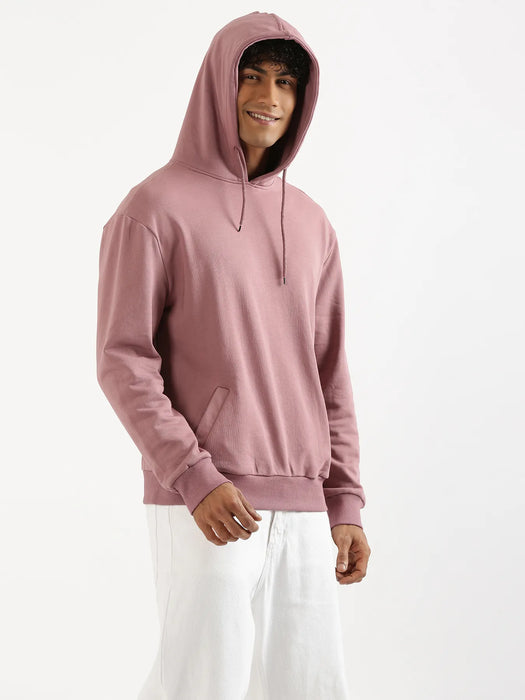 Unisex Rose Taupe Pullover Fleece Hoodie