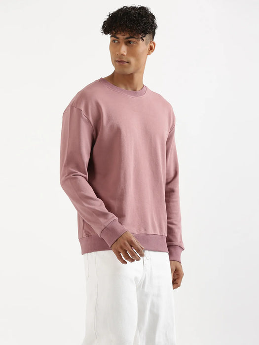 Unisex Rose Taupe Round Neck Sweatshirt