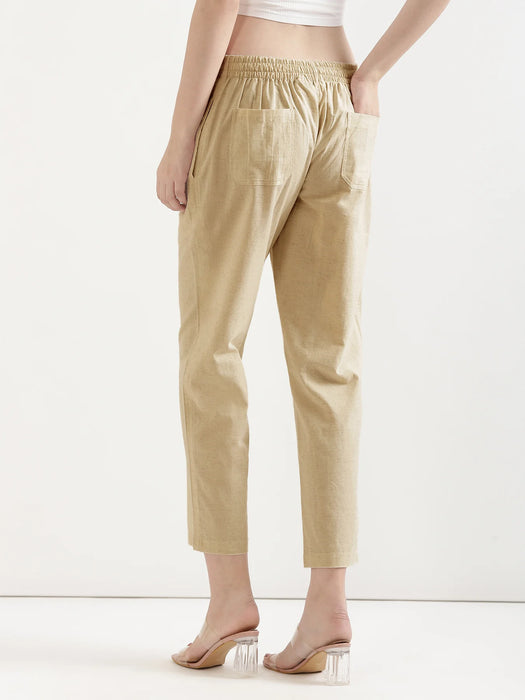 Women Fawn Airy Linen Straight Pants
